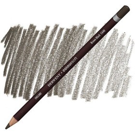 Resim Derwent Coloursoft Pencil Yumuşak Kuruboya Kalemi C640 Brown Black 