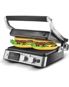 Resim Karaca 4 Kademeli Sıcaklık Ayarlı Premium Izgara ve Tost Makinesi | 6 Dilim Kapasite | Dijital LED Ekran | Zamanlayıcı 