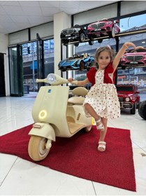 Resim oyuncak sepetim Vespa akülü motorsiklet(3-9 yaş) 