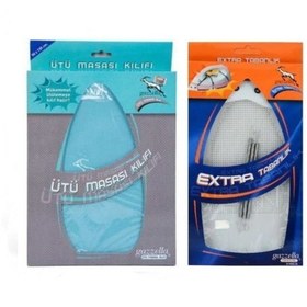 Resim Yanmaz Ütü Masası Kılıfı Ve Parlatmaz Ütü Tabanlığı Seti Yeşil 