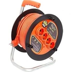 Resim Elivora Makaralı Uzatma Kablosu 3 * 1.5mm² 35 Mt. Turuncu Kablo 