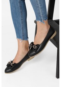 Resim Kadın Trend Günlük Babet Hafif Rahat Fiyonklu Ev Ve Ofis Ayakkabı 