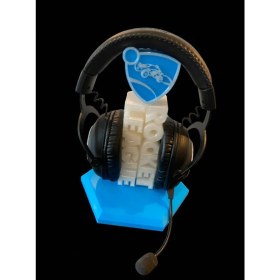 Resim Rocket League Kulaklık Standı | Masaüstü Organizer | Dayanıklı ve Organik Malzeme | Şık Tasarım 