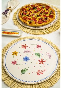 Resim Heda Porselen Dalya Porselen Pizza Ve Servis Tabağı 2'li 32 CM 