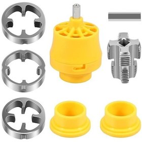 Resim Hombey Elektrikli Pvc Boru Rosçatma Seti, İç Dış Gevşetici, 1/2"-3/4"-1" Çaplı, Ppr/ppe Tüp İçin, Taladro Uyumlu, Alüminyum Alloy, Ev Tamiri Gereci 