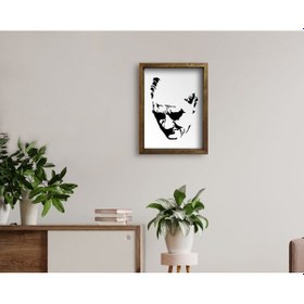 Resim Bk Home Atatürk Tasarımlı Doğal Masif Ahşap Çerçeveli Tablo 45X65 (551057900) 