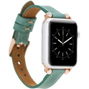Resim Bouletta iOS Uyumlu Watch Hakiki Deri Kordon 42-44-45Mm Ferro Yeşil 