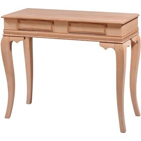 Resim Dresuar Çift Çekmece Rustik Lükens Aslan Ayak Ahşap Kayın Kaplama 