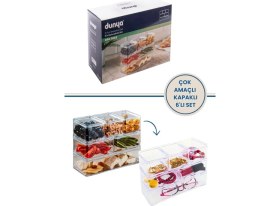 Resim Flora Çok Amaçlı 6'lı Kapaklı Kahvaltılık, Takı Organizer 