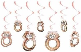 Resim 3D Tavan Süs Yüzük Rose Gold 11 Adet 