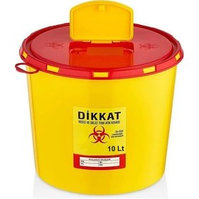 Resim Tıbbi Atık Kovası 10 Litre Tak3210 - Güvenli Ve Dayanıklı 