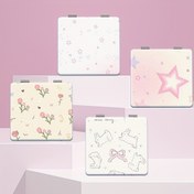 Resim Millennial Floral Tavşan Makyaj Aynası, Katlanabilir Mini El Aynası, Toz Kaplı Cam Yüzey, Koku Yok, Taşınabilir, Sahte Deri Çerçeve, Günlük Kullanım, Doğum Günü, Noel, Şükran Günü, Sevgililer Günü, Paskalya, Kız Kardeşler ve Arkadaşlar için Düğün Hediyesi 