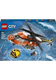 Resim LEGO® City Sahil Güvenlik Helikopteri 60503 - 7 Yaş ve Üzeri Çocuklar için 4 Minifigür İçeren Yaratıcı Oyuncak Yapım Seti (551P) 