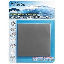 Resim Argeus 4'lü Yapışkanlı Gri Fiber Çadır Tamir Yaması 