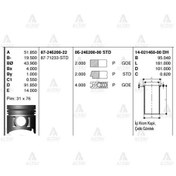 Resim GOETZE ISS 14-21460-0 Gömlek Isuzu Nkr55 93Mm 8971766830 