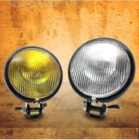 Resim Lemestar 12v 35w Metalik Motosiklet Farı, Evrensel Uyumlu, Beyaz/sarı Işık, 5 İnç Çap, Dayanıklı Kasa, Kolay Kurulum 