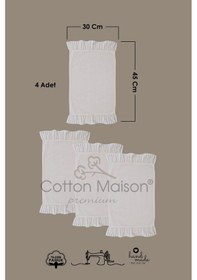 Resim Amerikan Servisi Fırfırlı Retro 4 Lü Kahverengi 