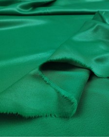Resim Koyu Yeşil Renkte Saten Viskon Kumaş 125x190cm-11198 
