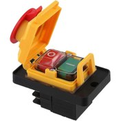 Resim Kjd12 Elektromanyetik Anahtar 16a 250v Elektrikli Alet Koruma Manyetik Düğme E Fotoğraf Rengi 