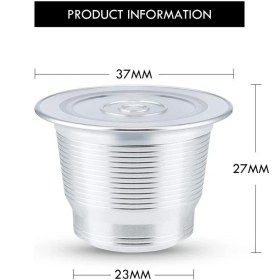Resim Schulzz Espresso Uyumlu Paslanmaz Çelik Tekrar Doldurulabilir Kahve Kapsülü Esenza Mini 