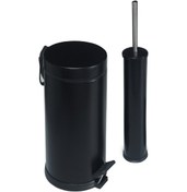Resim Dibanyo Banyo Seti 2'Li 5 Litre Siyah Siyah 