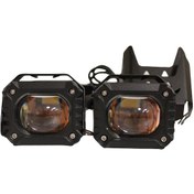 Resim Motosiklet Sis Farı 12-85v Beyaz-sarı Çift Renk Ip67 Offroad 4x4 Kamyon Suv Atv Tekne Farı 1 Çift 