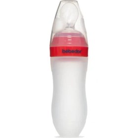 Resim Renkli Silikon Biberon ve Kaşık, 120 Ml, Sağlıklı ve Şık Tasarım 