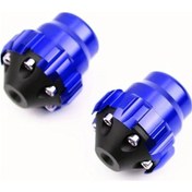 Resim Hightower Motosiklet Scooter Modifikasyon Aksesuarları Alüminyum Alaşım Ön Çatal Koruma Kupası Mavi Çift 