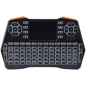 Resim Createtech 2.4g Mini Kablosuz Klavye Air Mouse Rgb Arka Aydınlatmalı Klavye Dizüstü Tv Kutusu Tablet İçin 