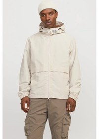 Resim Jack & Jones Erkek Jcounıon Kapüşonlu Fermuarlı Ceket 12274049 Taş Taş 