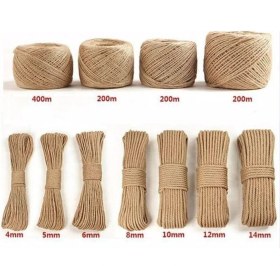 Resim Eba 3 mm 100 Metre Jüt Halat Dekoratif Hasır Kendir Ip 