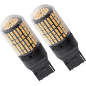 Resim Sulhul 2x 7440 Canbus Super Bright Error Free LED Bulb T20 W21W 144 Smd For Reverse Tail Turn Signal Light (Yurt Dışından) 