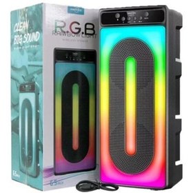 Resim Torima GTS-1771 Taşınabilir RGB LEDli Bluetooth Hoparlör USB-TF Siyah 