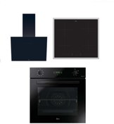 Resim Hoover 3'LÜ ANKASTRE SET ÇERÇEVELİ ELEKTRİKLİ OCAK SİYAH (HO3158B FIRIN-HH64FC OCAK-HDG6C1GBTK DAVLUMBAZ) 