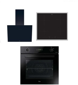 Resim Hoover 3'LÜ ANKASTRE SET ÇERÇEVELİ ELEKTRİKLİ OCAK SİYAH (HO3158B FIRIN-HH64FC OCAK-HDG6C1GBTK DAVLUMBAZ) 