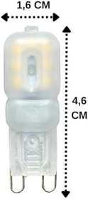 Resim Heka 3W (21W) 3000K G9 Duylu Buzlu Dim Edilebilir LED Kapsül Ampul 