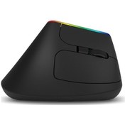 Resim Rogfer Delux M618db 6 Tuşlu 1600 Dpı Rgb Dikey Kablosuz Bluetooth Çift Modlu Fare Lityum Bluetooth Sürümü Diğer Diğer 