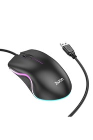 Resim tetikteknoloji HOCO GM19 RGB LED Işıklı Kablolu Optik Mouse-(5775) - HPSBY1152-6037 