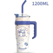 Resim Beautifyy Kızlar Için Kuromi Thermos Cup, Büyük Kapasiteli Saman, Erkekler Için Buz Kupası, Soğuk ve Termos Çift Amaçlı Bardak (Yurt Dışından) 