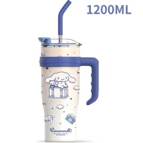 Resim Beautifyy Kızlar Için Kuromi Thermos Cup, Büyük Kapasiteli Saman, Erkekler Için Buz Kupası, Soğuk ve Termos Çift Amaçlı Bardak (Yurt Dışından) 