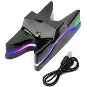 Resim Ps4 Denetleyici Gamepad Led Çift Şarj İstasyonu Stand Tabanı 