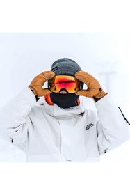Resim easy idea Uv400 Korumalı Anti-sis Çift Katman Orange Lens Snowboard Kayak Gözlüğü 