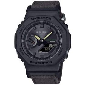 Resim Casio G-shock Ga-b2100ct-1a5dr Kumaş Kordon Siyah Renk Bluettoth Bağlantılı Yeni Erkek Kol Saati Siyah 