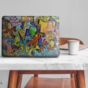 Resim Karmaşık Grafiti Duvarı Notebook Sticker, Laptop sticker,, Hp Sticker, Asus Sticker, 15.6 inç Sticker 