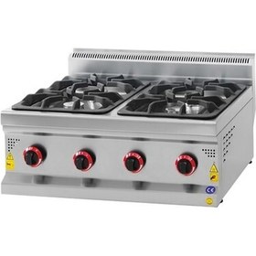 Resim Karacan Karacasan Endüstriyel 700 Seri Set Üstü Doğalgazlı Dört Gözlü Ocak 