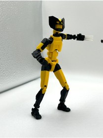 Resim Deadpool, Spider Man & Wolverine Üçlü Marvel Kahraman 3d Baskı Dummy Figür Seti 