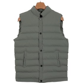 Resim Erkek Dar Kesim Karbon Deri Yeşil Şişme Yelek Rar01236 001 