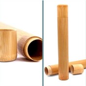 Resim Omeniv Minimal Doğal Bambu Diş Fırçası Kutusu Diş Fırçası Kabı Diğer 