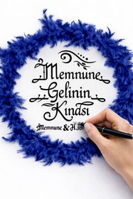 Resim LUNA ÇEYİZ HEDİYELİK Gelin Defi, Gelin Tefi, Kına Gecesi Tefi, Kına Gecesi Defi, Sünnet Defi,Sünnet Tefi,Def,Tef Lacivert 