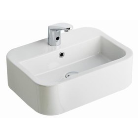 Resim Seramiksan Aqua Tezgah Üstü Oval Dikdörtgen Lavabo 56cm 